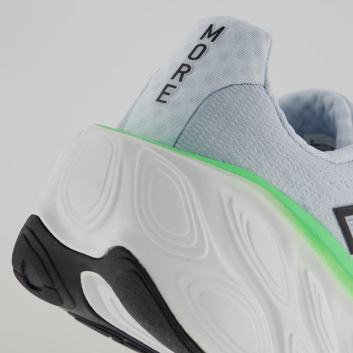 Tênis New Balance Fresh Foam X More V5 - Cinza Claro + Verde